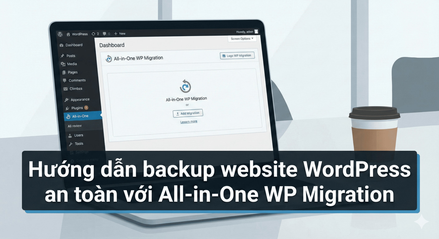 Hướng dẫn backup website WordPress an toàn với All-in-One WP Migration