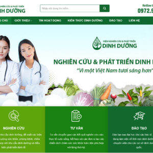 Giao diện Theme WordPress Giới Thiệu Công Ty đẹp chuẩn SEO thiết kế bởi ThanhCuongTech.