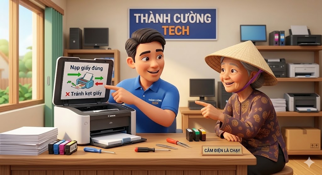 Sửa máy in lỗi kẹt giấy và cài đặt tận nhà tại Ea M'Dróh