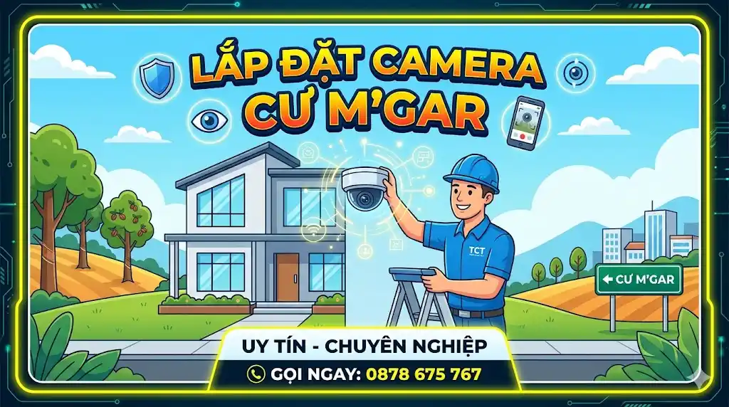 Dịch vụ lắp đặt camera tại Cư M'gar